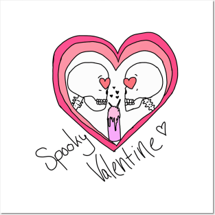 Spooky Valentine Posters and Art